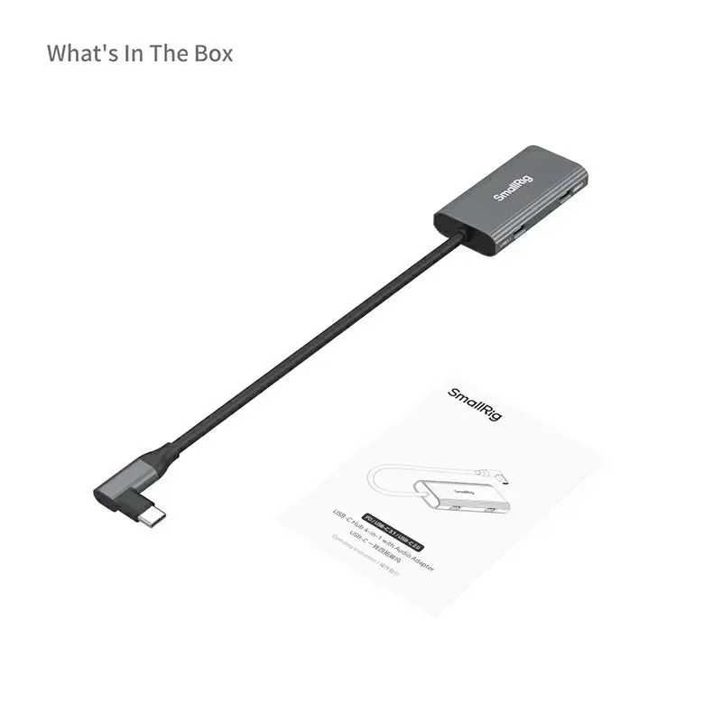 SmallRig 4598 USB-C Hub 4-in-1 PD/USB-C 3.1/USB-C 2.0 With Audio Adapter
SmallRig 4598 USB-C Hub 4-in-1 PD/USB-C 3.1/USB-C 2.0 With Audio Adapter
