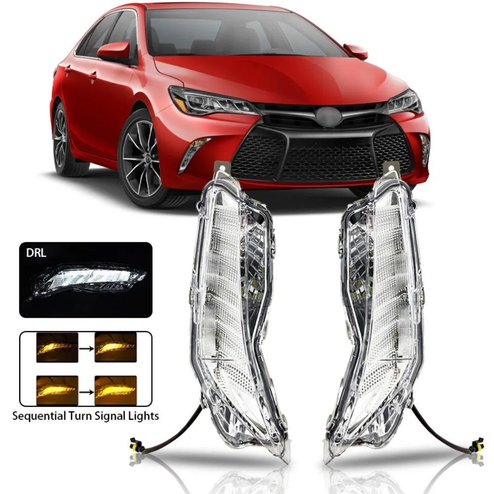 Fit 2015 16 2017 Toyota Camry LE SE Front Fog Lights Sequential Turn Signal Lamp
Fit 2015 16 2017 Toyota Camry LE SE Front Fog Lights Sequential Turn Signal Lamp