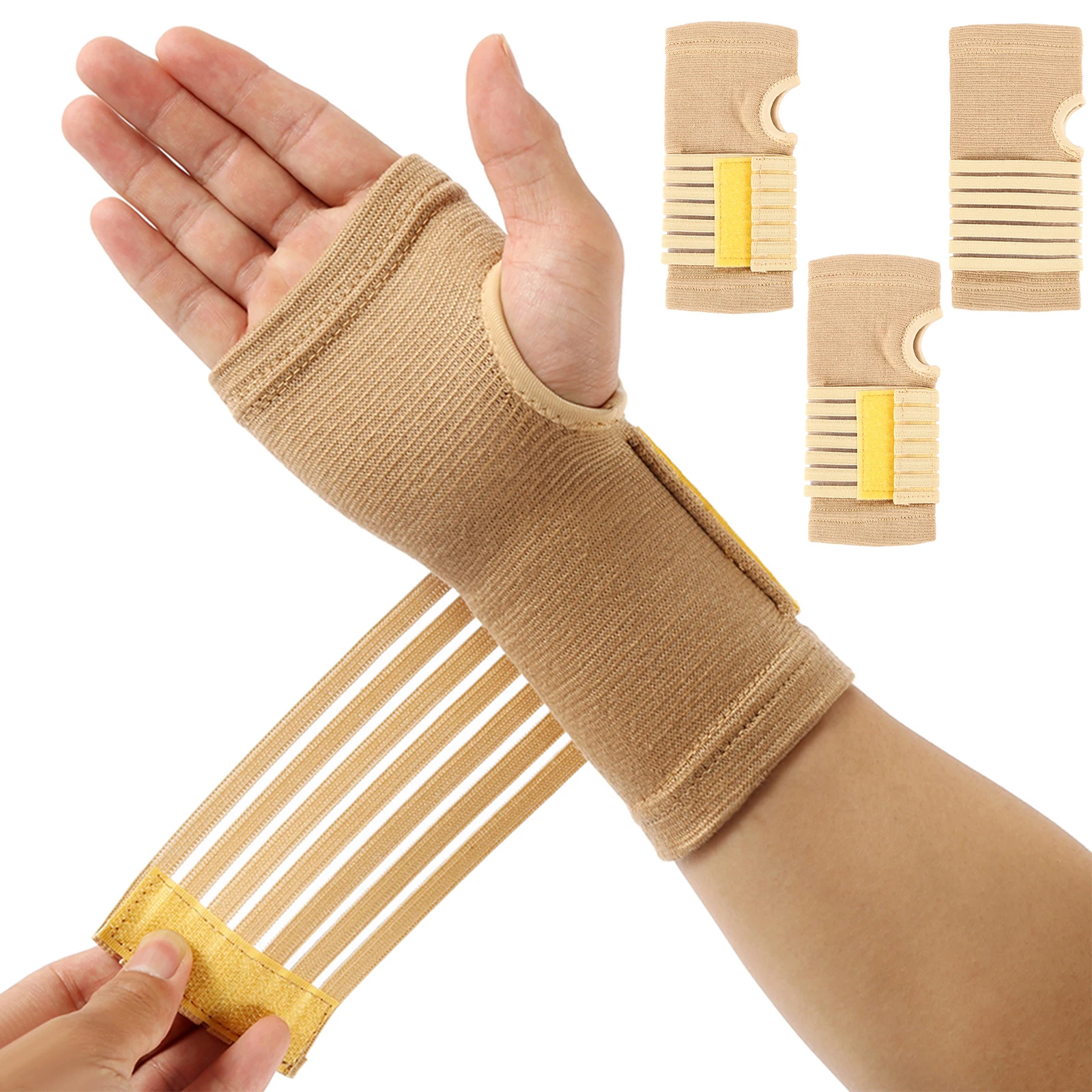 Elastic Wrist Support with Strap, Adjustable Wrist Compression Relieves Wrist Pain, Tendonitis, Sports Use for Men and Women
Elastic Wrist Support with Strap, Adjustable Wrist Compression Relieves Wrist Pain, Tendonitis, Sports Use for Men and Women