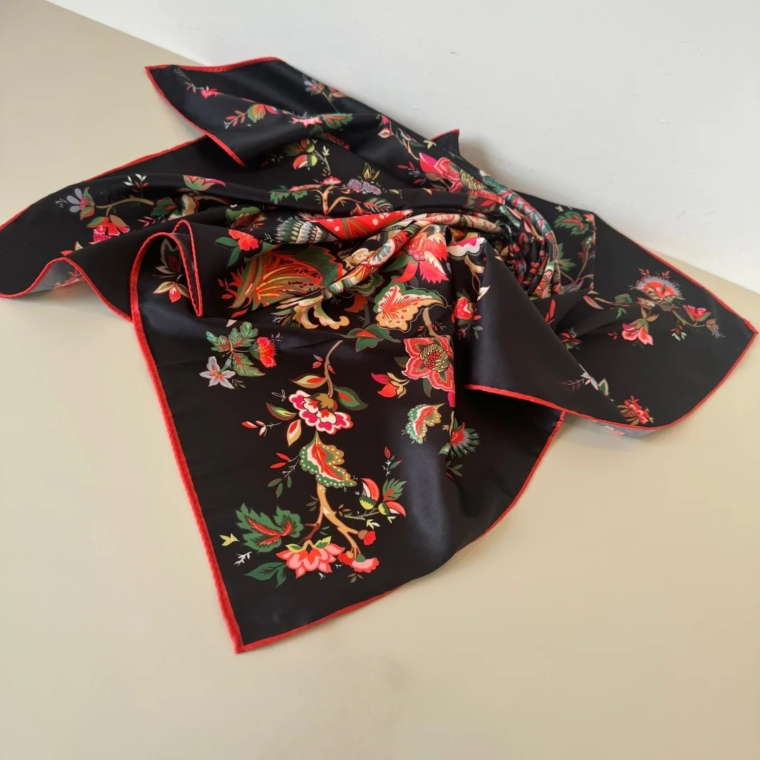 90*90cm Women's Silk Shawl Is Made of 100% Mulberry Silk Twill Fabric It Is A High-end Luxury Brand Silk Scarf Premium Gift
90*90cm Women's Silk Shawl Is Made of 100% Mulberry Silk Twill Fabric It Is A High-end Luxury Brand Silk Scarf Premium Gift
