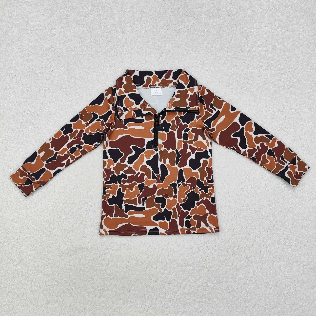 Wholesale Kids Tee Brown T-shirts Camo Baby Boy Shirt Toddler Lapel Pullover Children Long Sleeves Infant Zipper Clothing
Wholesale Kids Tee Brown T-shirts Camo Baby Boy Shirt Toddler Lapel Pullover Children Long Sleeves Infant Zipper Clothing
