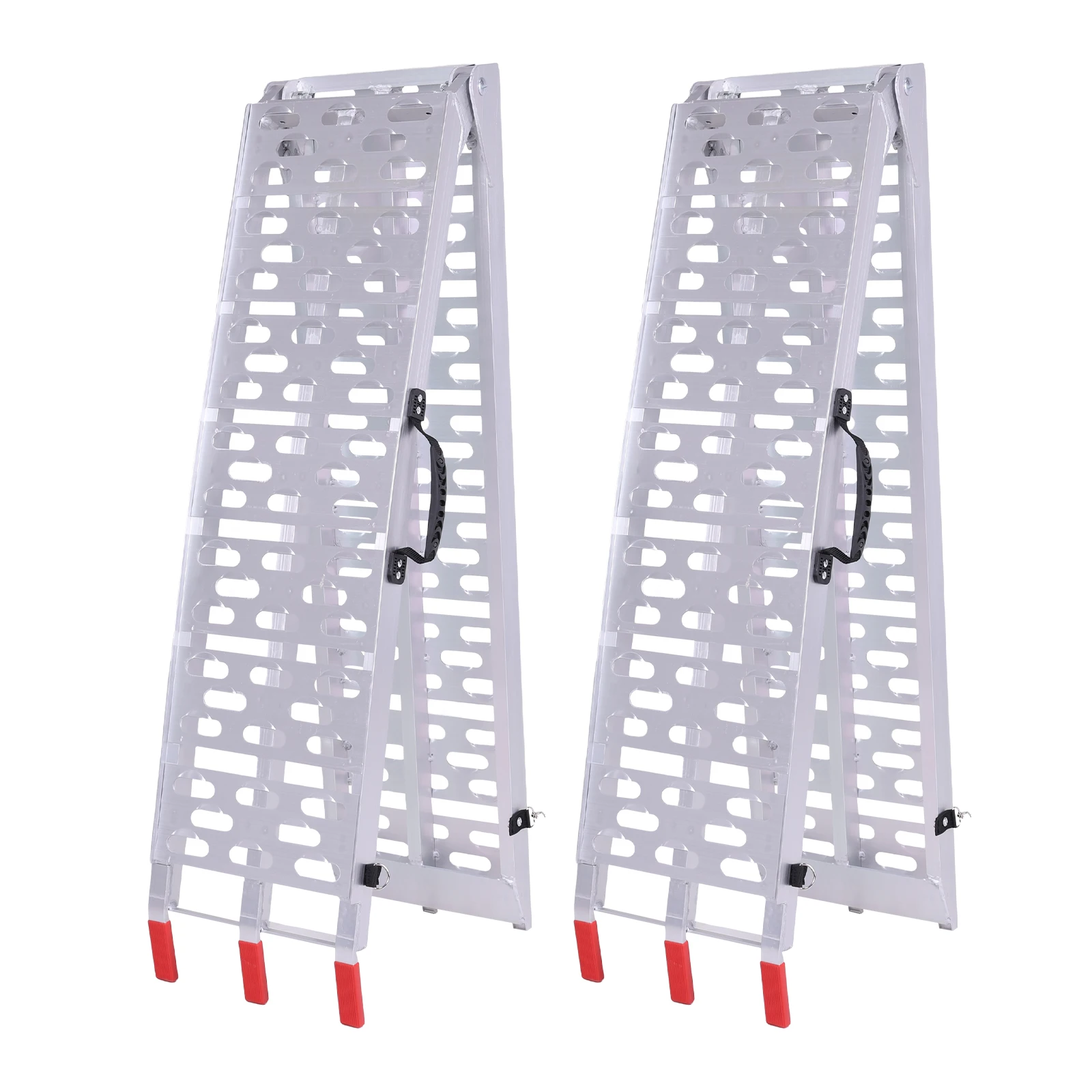2PCS 7.3ft Aluminum Trailer Ramp Folding Heavy Duty Loading Ramp with Load Straps for Pickup Trucks Motorcycles ATVs Lawn Mowers
2PCS 7.3ft Aluminum Trailer Ramp Folding Heavy Duty Loading Ramp with Load Straps for Pickup Trucks Motorcycles ATVs Lawn Mowers