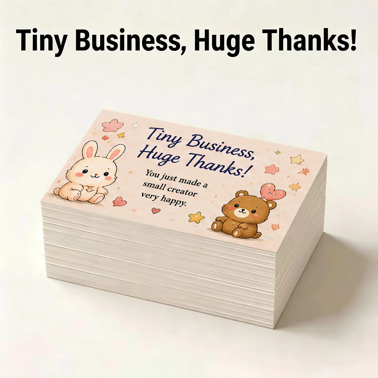 50/100 Cartoon Thank You Cards with Gratitude Quotes, Decorative Gift Tags, Ideal for Small Businesses, Retail Stores
50/100 Cartoon Thank You Cards with Gratitude Quotes, Decorative Gift Tags, Ideal for Small Businesses, Retail Stores