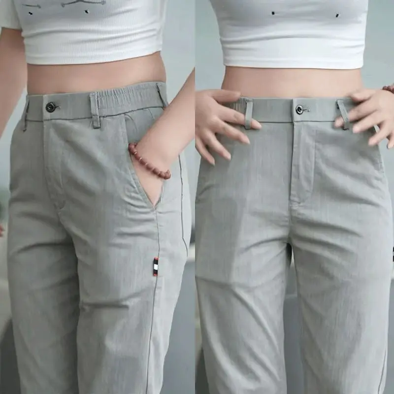 Лето 2025 г., тонкие улучшенные мужские повседневные брюки из искусственной коровьей ткани, тонкие прямые простые универсальные и тонкие деловые брюки
Лето 2025 г., тонкие улучшенные мужские повседневные брюки из искусственной коровьей ткани, тонкие прямые простые универсальные и тонкие деловые брюки