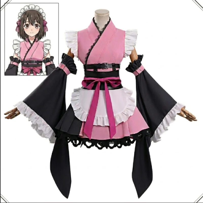 Komazawa Noi Cosplay Costume Cosmic Kaguya Anime Pink Maid Dress Japanese Kimono Uniform Halloween Stage Performance Outfit
Komazawa Noi Cosplay Costume Cosmic Kaguya Anime Pink Maid Dress Japanese Kimono Uniform Halloween Stage Performance Outfit