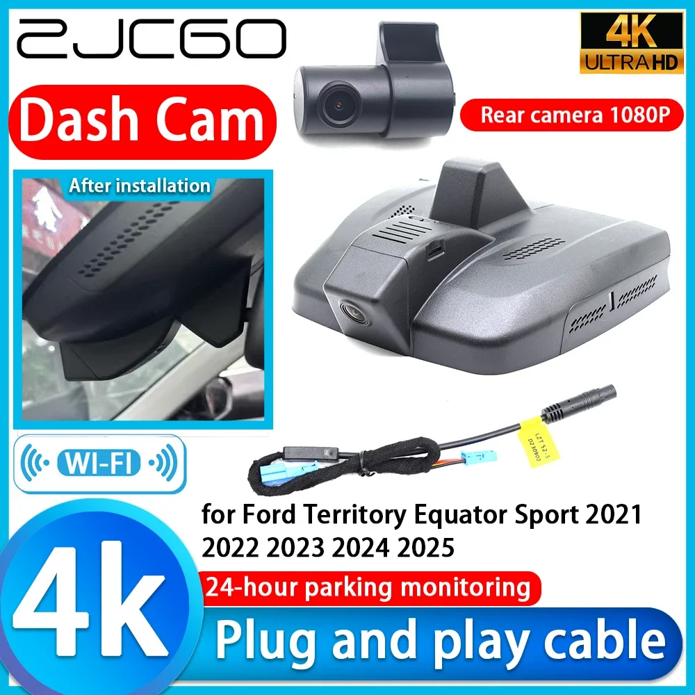 ZJCGO Video Recorder 4K UHD Plug and Play DVR Dash Cam for Ford Territory Equator Sport 2021 2022 2023 2024 2025
ZJCGO Video Recorder 4K UHD Plug and Play DVR Dash Cam for Ford Territory Equator Sport 2021 2022 2023 2024 2025