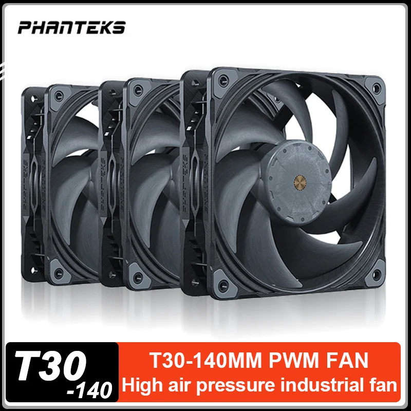 Phanteks T30 140mm 14cm High Performance PWM Fan Magnetic Levitation Bearing PC Case Water Cooling Radiator Silent Cooling Fan
Phanteks T30 140mm 14cm High Performance PWM Fan Magnetic Levitation Bearing PC Case Water Cooling Radiator Silent Cooling Fan