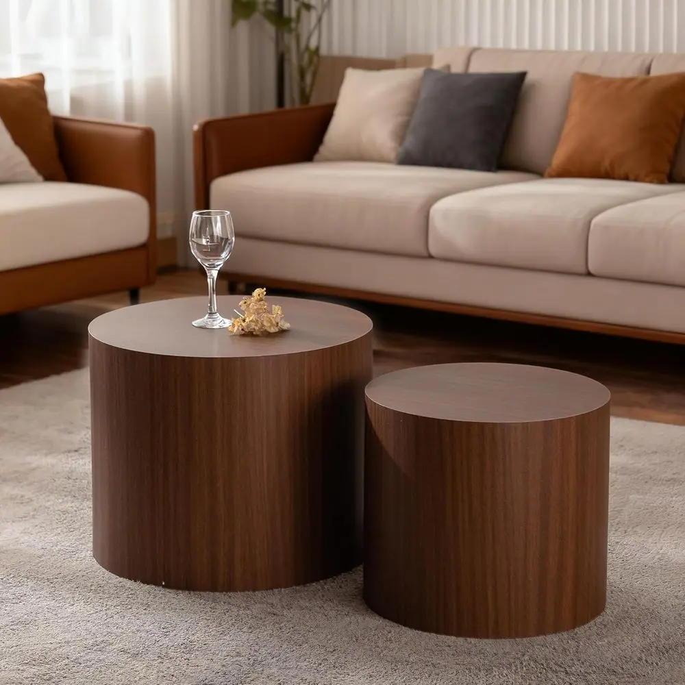 Nesting Round Coee Table Set o 2, Small Circle Accent End Table or Small Spaces, Morden Drum Side Table, Wooden Center Table or
Nesting Round Coee Table Set o 2, Small Circle Accent End Table or Small Spaces, Morden Drum Side Table, Wooden Center Table or