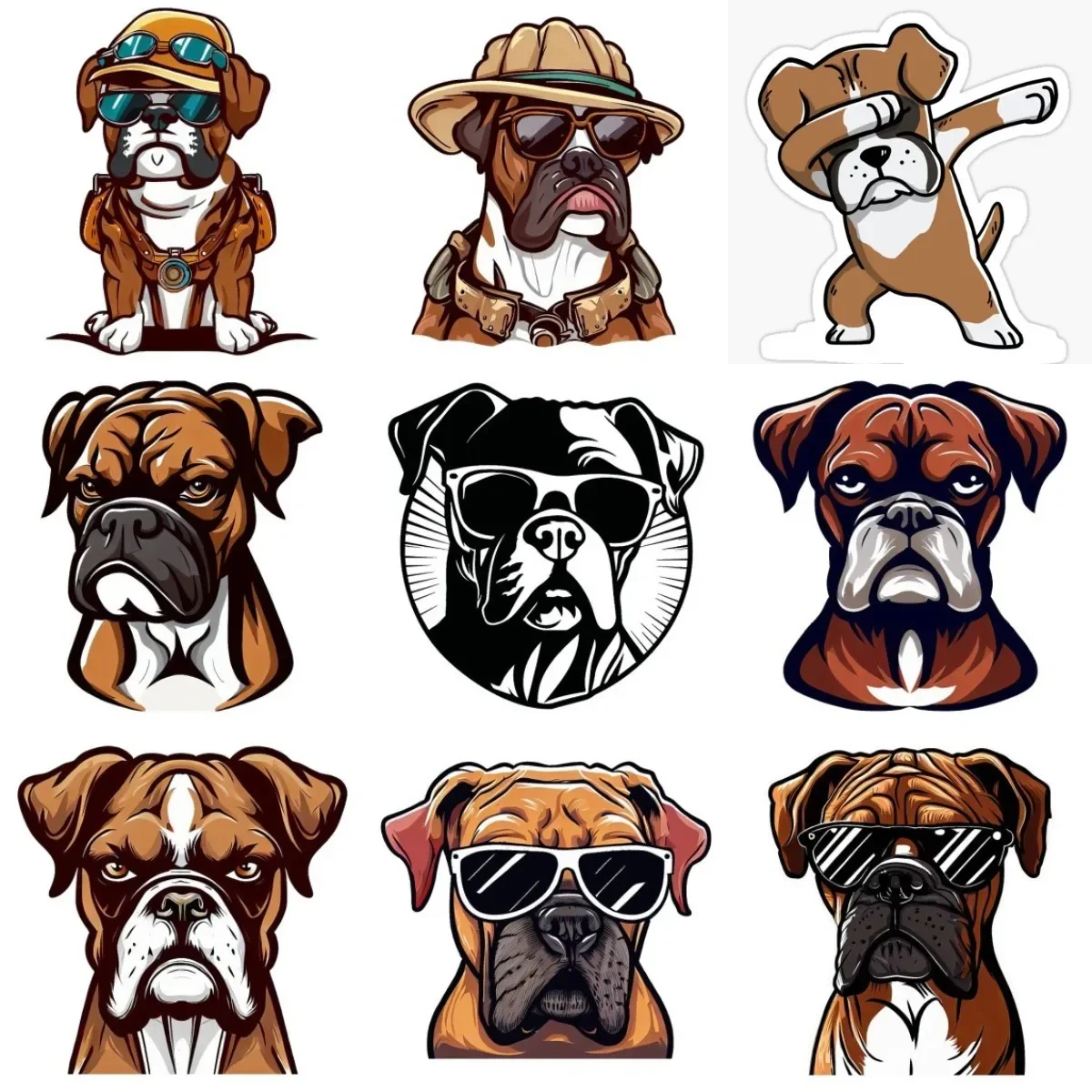Boxer Dog Creative PVC Waterproof Stickers Accessories for Decorate Car Truck Wall Room Suv Table Fridge Bicycle Motorcycle
Boxer Dog Creative PVC Waterproof Stickers Accessories for Decorate Car Truck Wall Room Suv Table Fridge Bicycle Motorcycle