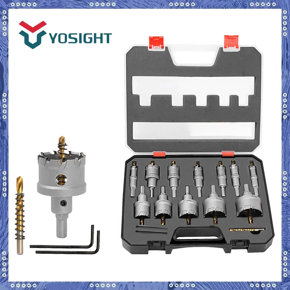 12pcs Premium Alloy Hole Saw Kit - Durable, Efficient Cutting for Metal, Wood, Plastic (16-50mm), Includes Adapter & Tool
12pcs Premium Alloy Hole Saw Kit - Durable, Efficient Cutting for Metal, Wood, Plastic (16-50mm), Includes Adapter & Tool