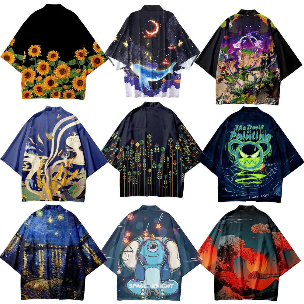 Color Cosplayer Japanese Anime Haori Cloak Men Cosplay Costume Fanny Whales Ukiyoe Printing Cardigan Loose Top Harajuku Jacket
Color Cosplayer Japanese Anime Haori Cloak Men Cosplay Costume Fanny Whales Ukiyoe Printing Cardigan Loose Top Harajuku Jacket