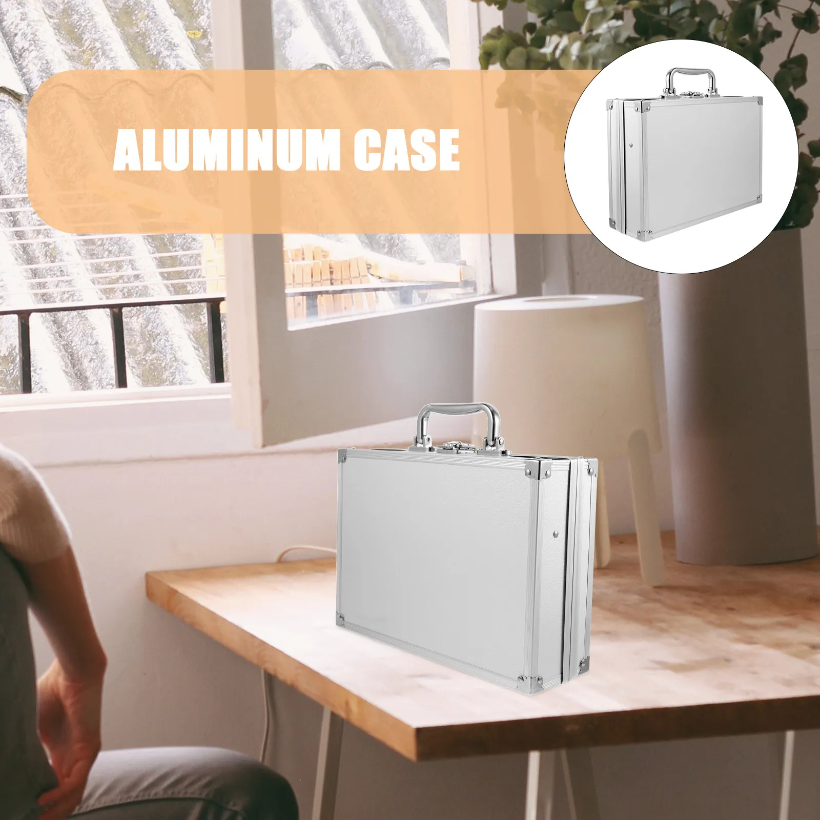 Portable Aluminum Alloy Toolbox Locking Hard Briefcase Multi-Functional Storage Box Organizer Tool Case for Travel Work
Portable Aluminum Alloy Toolbox Locking Hard Briefcase Multi-Functional Storage Box Organizer Tool Case for Travel Work