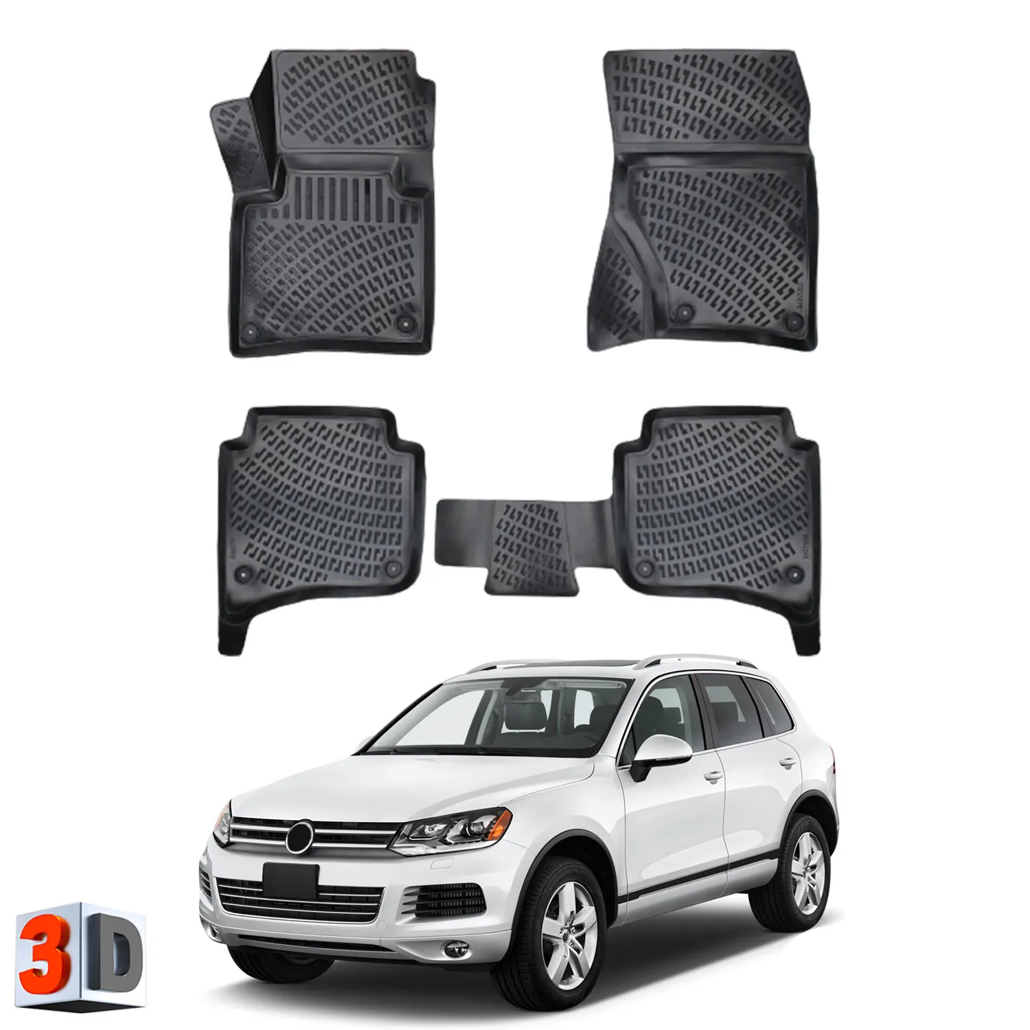 Volkswagen Touareg - (2010-2017) Floor Mats Liner Waterproof 3D - (Black)
Volkswagen Touareg - (2010-2017) Floor Mats Liner Waterproof 3D - (Black)