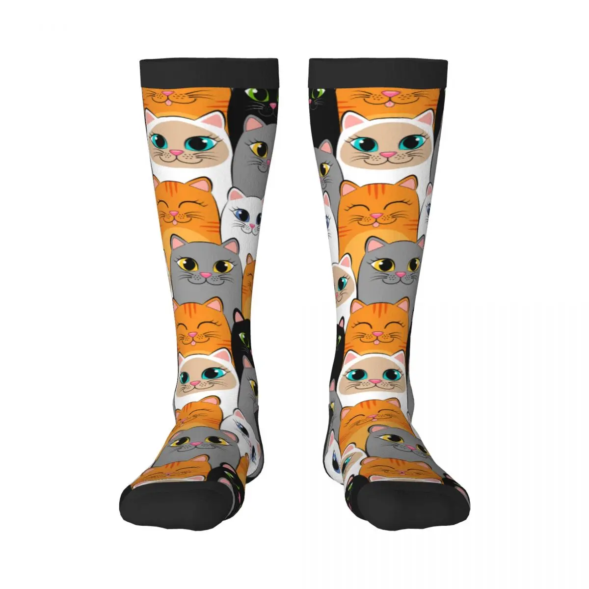 Stockings Funny Autumn Casual Warm Socks Gray White Black Ginger And Siamese Kittens Cats Soft Winter Knee High Socks
Stockings Funny Autumn Casual Warm Socks Gray White Black Ginger And Siamese Kittens Cats Soft Winter Knee High Socks
