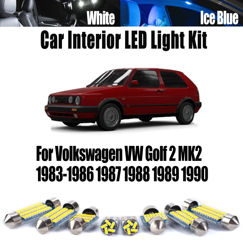 9Pcs LED Interior Reading Bulb Dome Trunk Light Kit For Volkswagen VW Golf 2 MK2 1983- 1986 1987 1988 1989 1990 Car Accessories
9Pcs LED Interior Reading Bulb Dome Trunk Light Kit For Volkswagen VW Golf 2 MK2 1983- 1986 1987 1988 1989 1990 Car Accessories