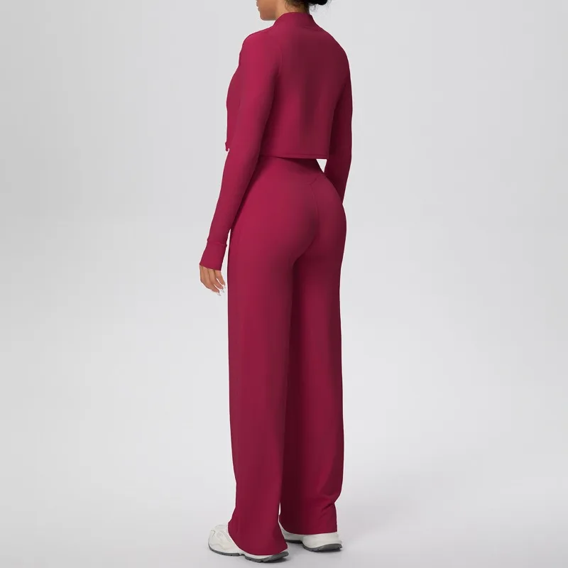 Женский шерстяной комплект для йоги, однотонный, скоростная, сушка, плотная шея, подвесная майка, широкая нога, комплект из трех предметов для занятий спортом на открытом воздухе, фитнес-набор
Женский шерстяной комплект для йоги, однотонный, скоростная, сушка, плотная шея, подвесная майка, широкая нога, комплект из трех предметов для занятий спортом на открытом воздухе, фитнес-набор