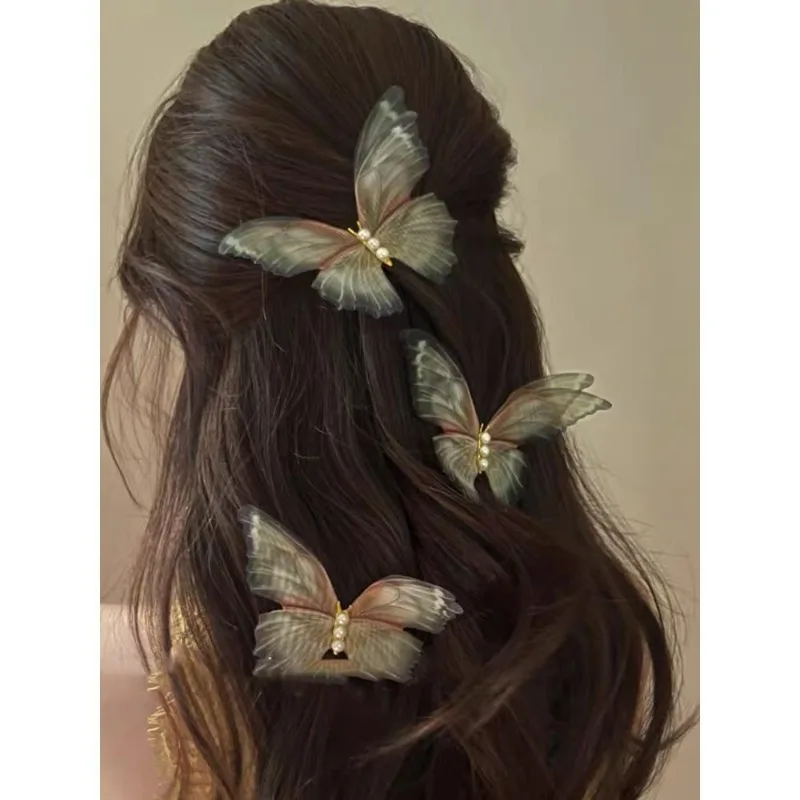 Fairy and Lively Chiffon Butterfly Hair Clip, High-end Pearl Hair Accessory, Antique Style Headwear Women Hair Pin, Holiday Gift
Fairy and Lively Chiffon Butterfly Hair Clip, High-end Pearl Hair Accessory, Antique Style Headwear Women Hair Pin, Holiday Gift