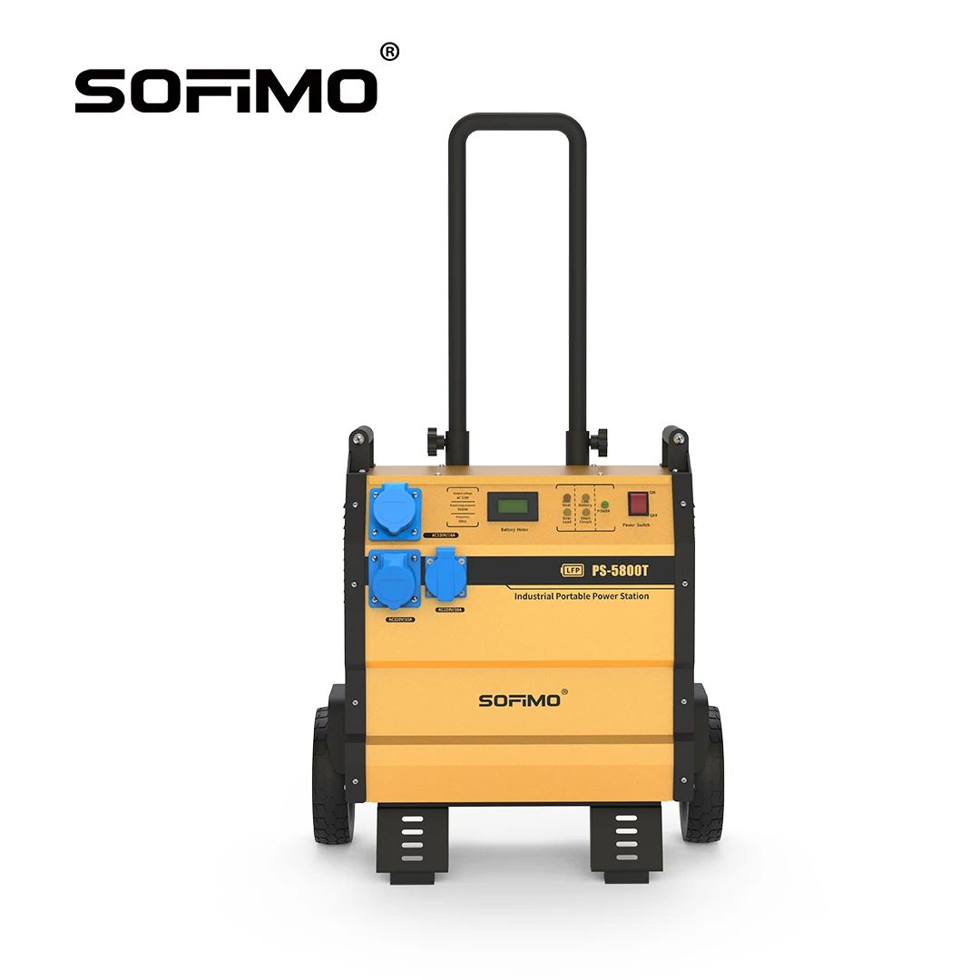 SOFIMO Industrial Grade Portable Power Station Power Generator 5000W High Power Output with Fast Charging
SOFIMO Industrial Grade Portable Power Station Power Generator 5000W High Power Output with Fast Charging