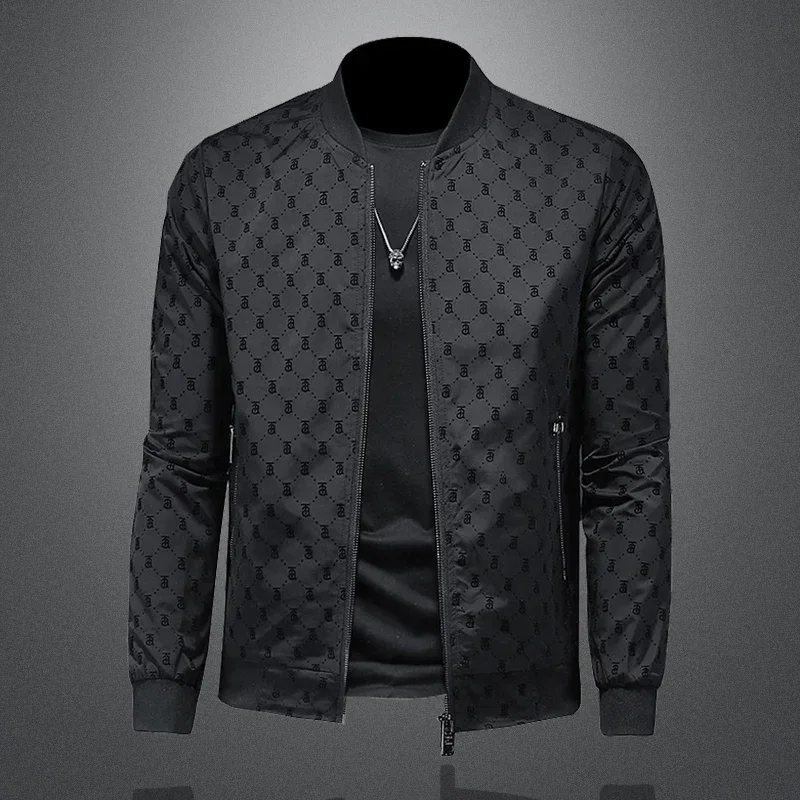 Brand Handsome Men's Slim Fit Thin Jacket, High-quality Baseball Uniform, Casual Personalized Jacket, Fashionable Zipper Top
Brand Handsome Men's Slim Fit Thin Jacket, High-quality Baseball Uniform, Casual Personalized Jacket, Fashionable Zipper Top