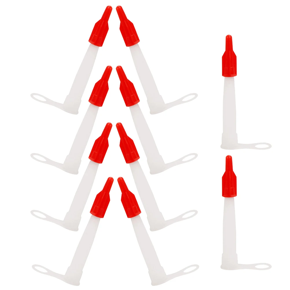 10 Pcs Red Hat Glue Mouth Caulk Extension Nozzle Tip Replacement Reusable Caulking Nozzles Plastic Head
10 Pcs Red Hat Glue Mouth Caulk Extension Nozzle Tip Replacement Reusable Caulking Nozzles Plastic Head