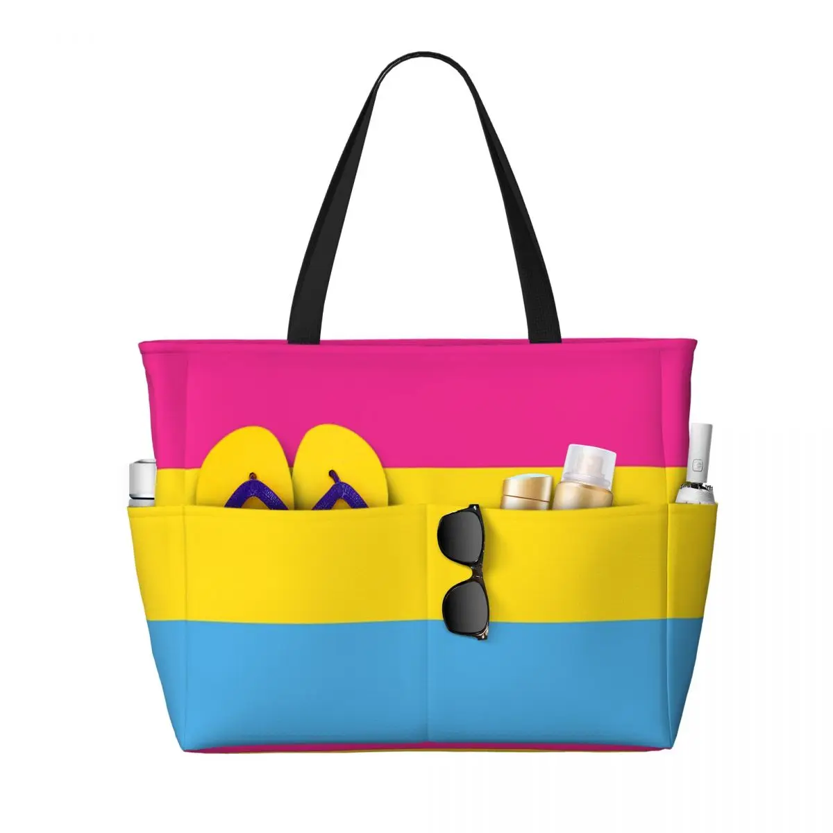 Pansexual Pride Flag Beach Tote Bag Sport Gym Yoga Duffle Large Tote Bag Women Travel Bag Fitness bag
Pansexual Pride Flag Beach Tote Bag Sport Gym Yoga Duffle Large Tote Bag Women Travel Bag Fitness bag