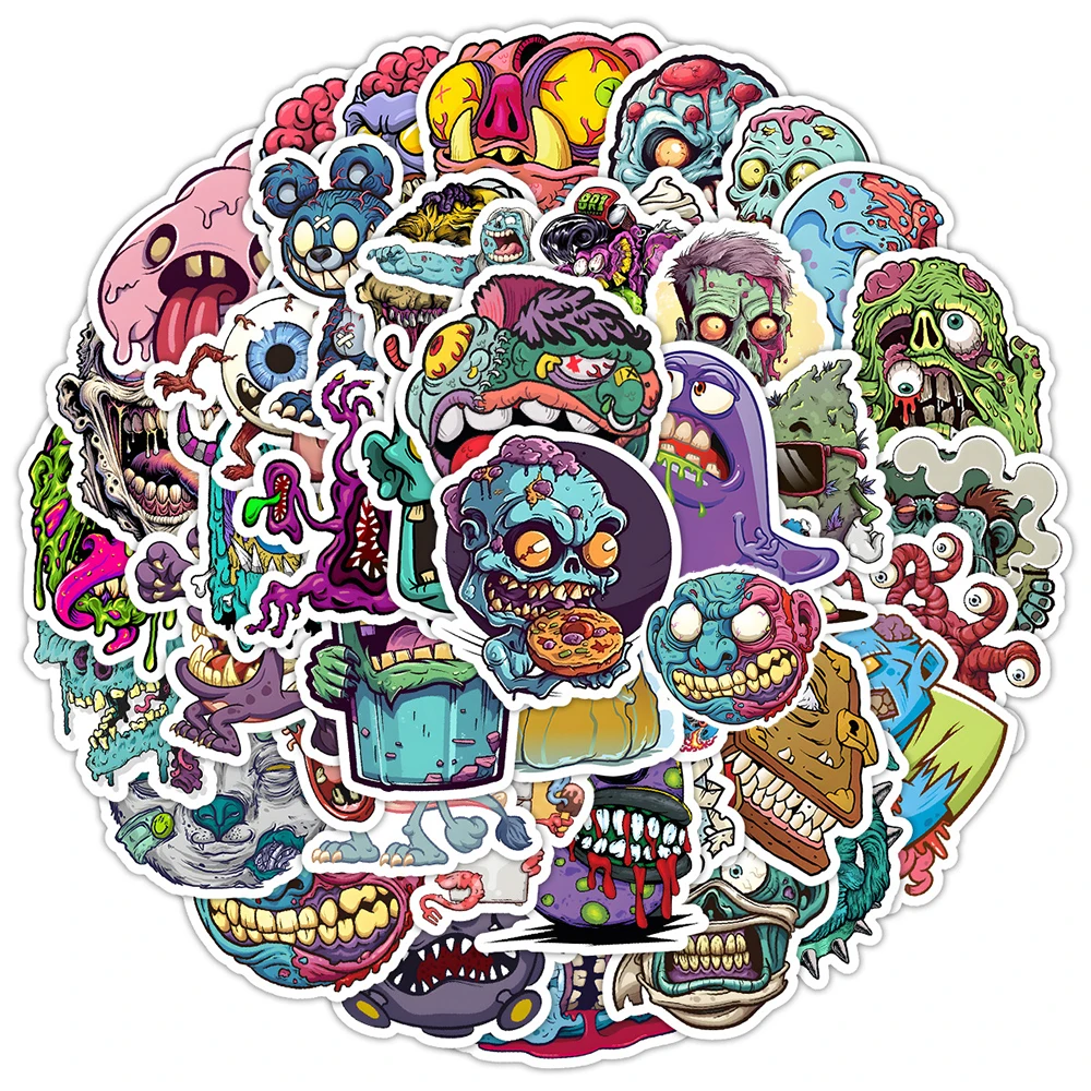 10/30/50pcs Cool Horror Monster Zombie Stickers DIY Skateboard Motorcycle Laptop Car Fridge Phone Waterproof Sticker Decals Toys
10/30/50pcs Cool Horror Monster Zombie Stickers DIY Skateboard Motorcycle Laptop Car Fridge Phone Waterproof Sticker Decals Toys