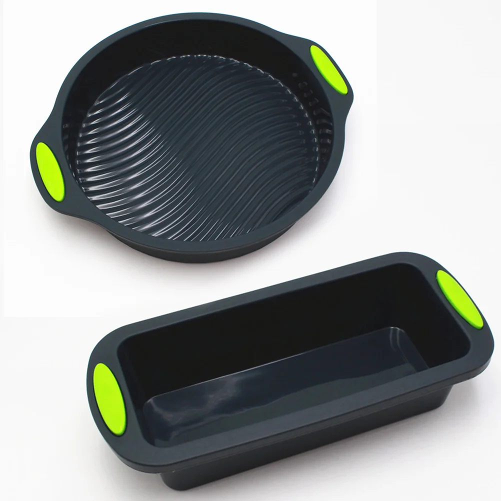 2 in 1 Set Square and Round Shape Double Color Silicone Baking Cake Mold DIY Toast Bread Pans Cake Dishes Tray (Black)
2 in 1 Set Square and Round Shape Double Color Silicone Baking Cake Mold DIY Toast Bread Pans Cake Dishes Tray (Black)