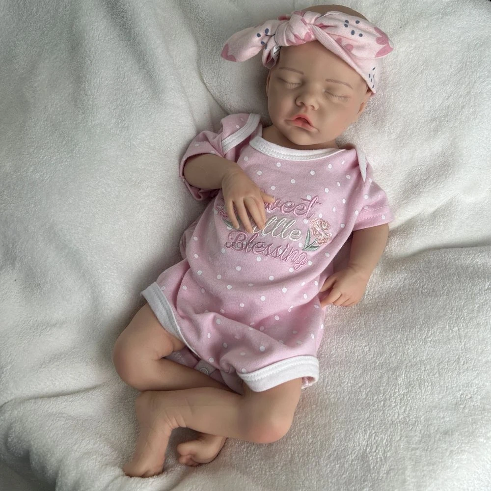 Realistic 17Inch Silicone Reborn Baby Girl Flexible Body Lifelike Expressions Dolls For Parenting Practice Kids Toy
Realistic 17Inch Silicone Reborn Baby Girl Flexible Body Lifelike Expressions Dolls For Parenting Practice Kids Toy