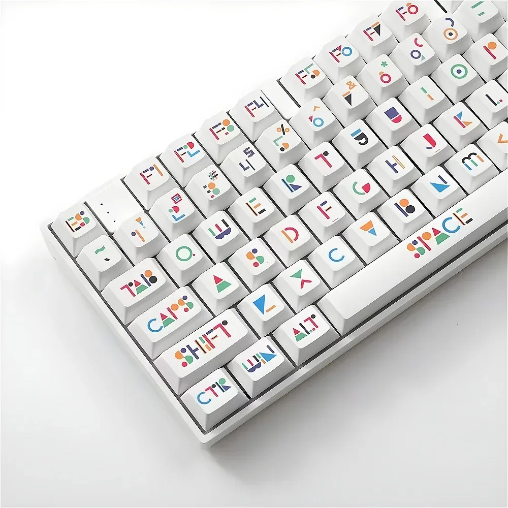 White, Keycaps, Memphis Theme PBT Material, Small Full Set Cherry Keycaps for Mechanical Keyboards
White, Keycaps, Memphis Theme PBT Material, Small Full Set Cherry Keycaps for Mechanical Keyboards
