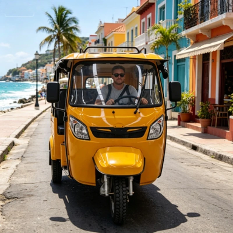 2026New Type 3 Wheel Passenger Tricycles With 8 Seats TukTuk With Luggage Shelf and Door Curtain New Electric Tricycle
2026New Type 3 Wheel Passenger Tricycles With 8 Seats TukTuk With Luggage Shelf and Door Curtain New Electric Tricycle