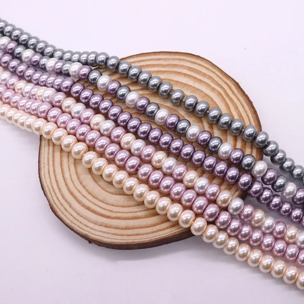 1 Strand Abacus Bead Shape Glass Imitation Pearl Loose Bead Multi-Color Elegant Women's Necklace Bracelet Jewelry DIY Components
1 Strand Abacus Bead Shape Glass Imitation Pearl Loose Bead Multi-Color Elegant Women's Necklace Bracelet Jewelry DIY Components