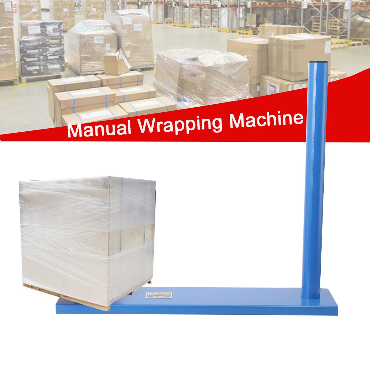 Manual Wrapping Machine, Manual Handle Stretch Film Wrapping Dispenser, Packing Machine for Warehouse, Factory
Manual Wrapping Machine, Manual Handle Stretch Film Wrapping Dispenser, Packing Machine for Warehouse, Factory