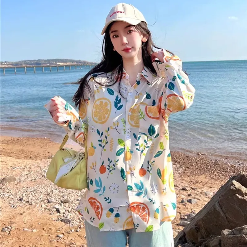 Yellow Lemon Blouse Women Leaf Print Casual Shirts Spring Summer Blusa Unisex Long Sleeve Novelty Oversized Tops Holiday Clothes 
Yellow Lemon Blouse Women Leaf Print Casual Shirts Spring Summer Blusa Unisex Long Sleeve Novelty Oversized Tops Holiday Clothes