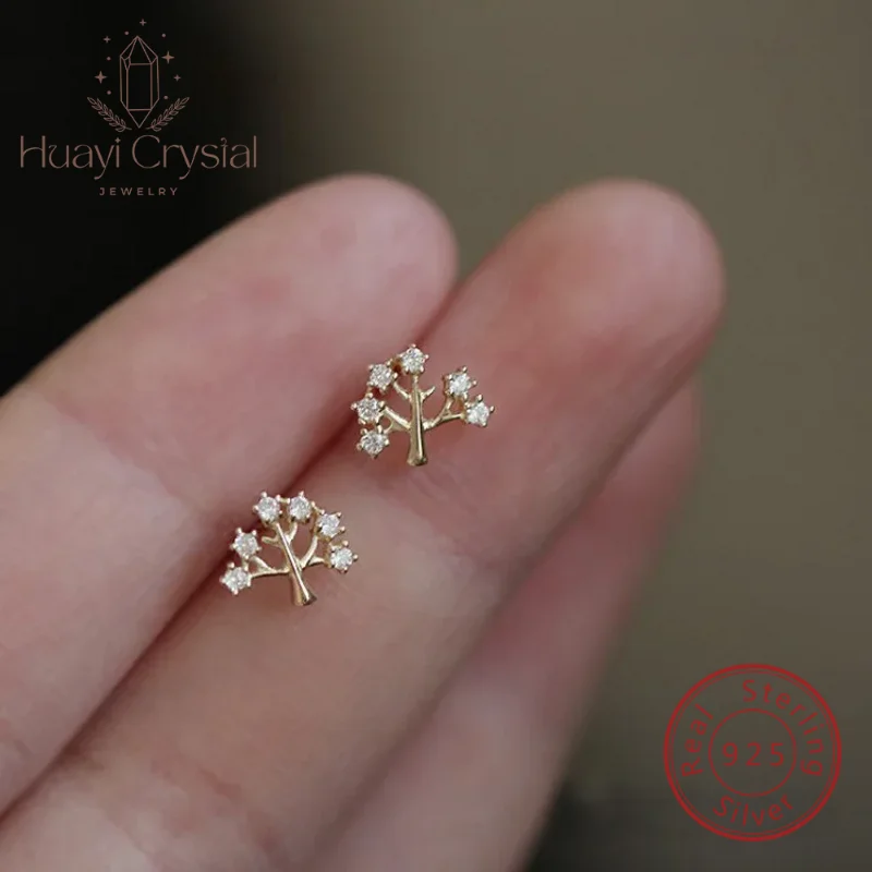 S925 sterling silver plated 14K gold stud earrings youth Tree of Life simple plant cute earrings women
S925 sterling silver plated 14K gold stud earrings youth Tree of Life simple plant cute earrings women