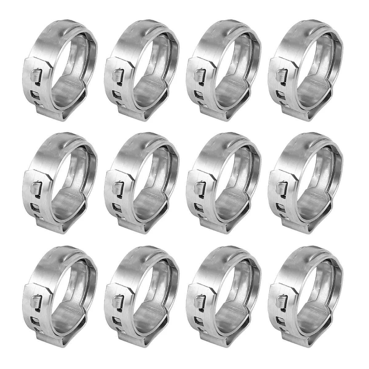 50 Pcs Stainless Steel Single Ear Clamp Heavy Duty Hose Clamps Pipe Securing Clip Drive Gas Boat Marine Automotive Industrial
50 Pcs Stainless Steel Single Ear Clamp Heavy Duty Hose Clamps Pipe Securing Clip Drive Gas Boat Marine Automotive Industrial