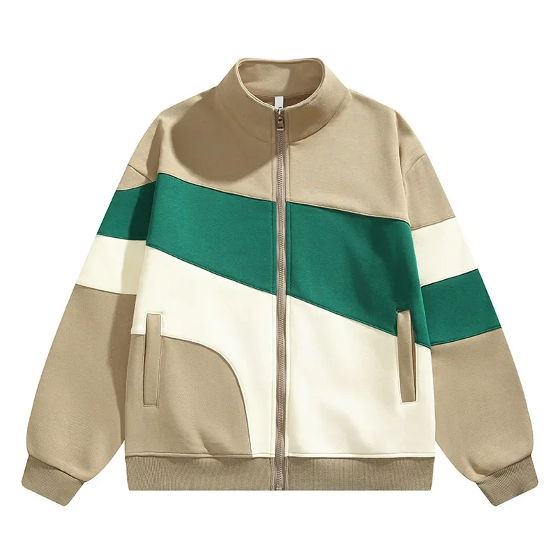 2023 New Sweater Men's Cardigan Sports Casual Fashion Coat Color Block Coat Stand Collar
2023 New Sweater Men's Cardigan Sports Casual Fashion Coat Color Block Coat Stand Collar