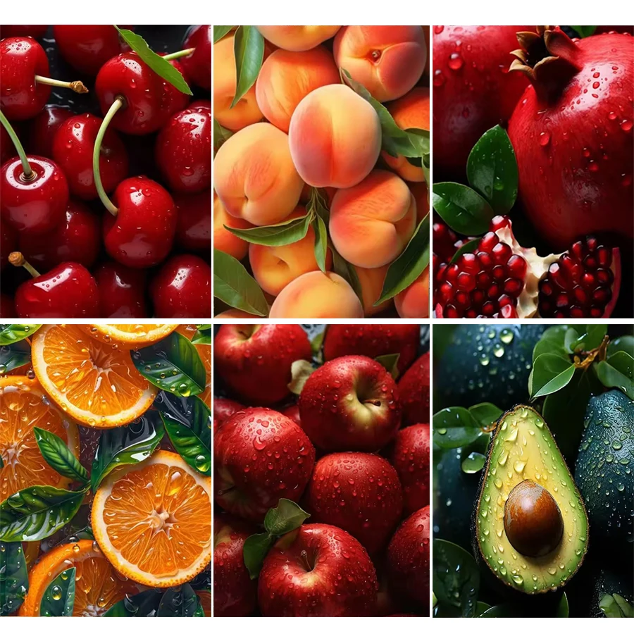 Алмазная вышивка фрукты горный хрусталь картина полная дрель мозаика яблоки, вишня, персики, апельсины, авокадо картина Настенный декор 
Алмазная вышивка фрукты горный хрусталь картина полная дрель мозаика яблоки, вишня, персики, апельсины, авокадо картина Настенный декор