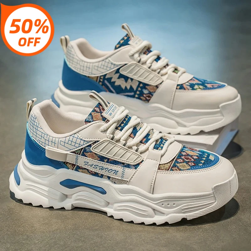 Thick Sole 2026 Spring New Men Casual White Shoe Fashion Mesh Comfortable Man Sneakers Canvas Outdoor Wear Resistant Sports Male
Thick Sole 2026 Spring New Men Casual White Shoe Fashion Mesh Comfortable Man Sneakers Canvas Outdoor Wear Resistant Sports Male