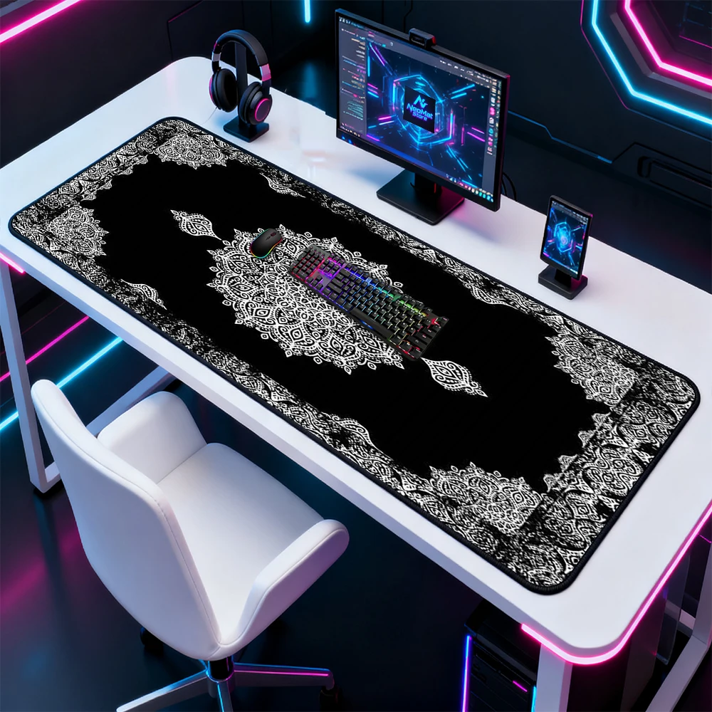 Geometric Mouse Pad Black 120x60 Rubber Abstract White Nonslip Deskmat Gaming Mat 180x60cm Mandala Carpet 140x60 Mousepad Gamer
Geometric Mouse Pad Black 120x60 Rubber Abstract White Nonslip Deskmat Gaming Mat 180x60cm Mandala Carpet 140x60 Mousepad Gamer