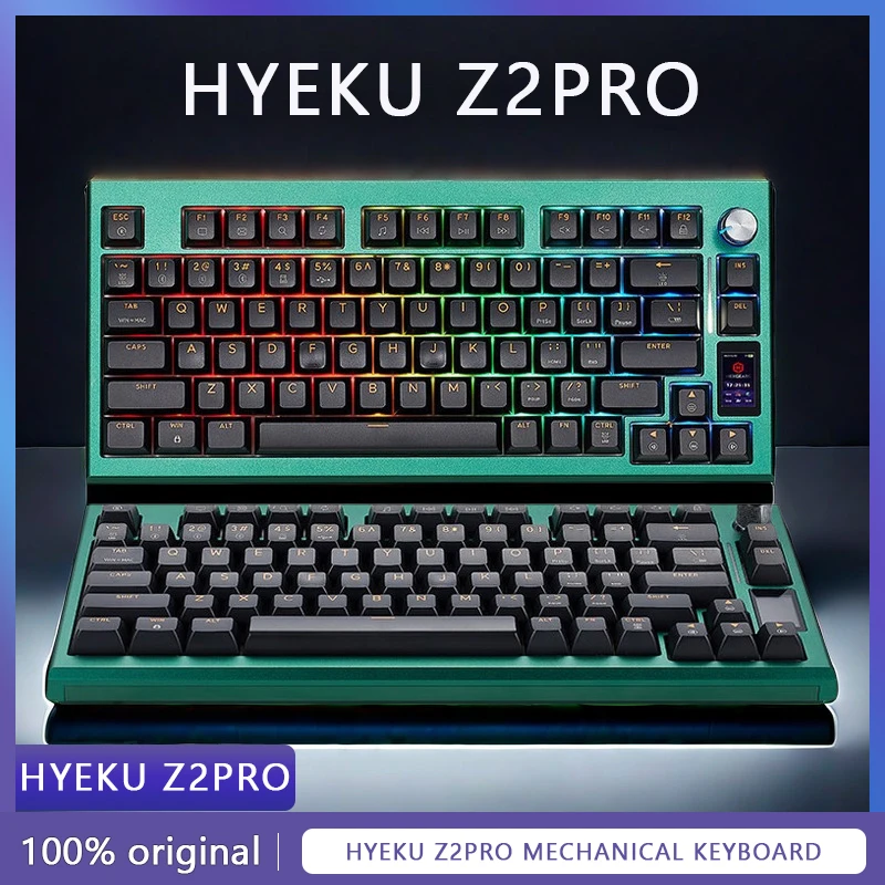 Hyeku Z2 pro Customized mechanical keyboard with aluminum alloy body hot swappable gasket 79 keys game and office keyboard
Hyeku Z2 pro Customized mechanical keyboard with aluminum alloy body hot swappable gasket 79 keys game and office keyboard