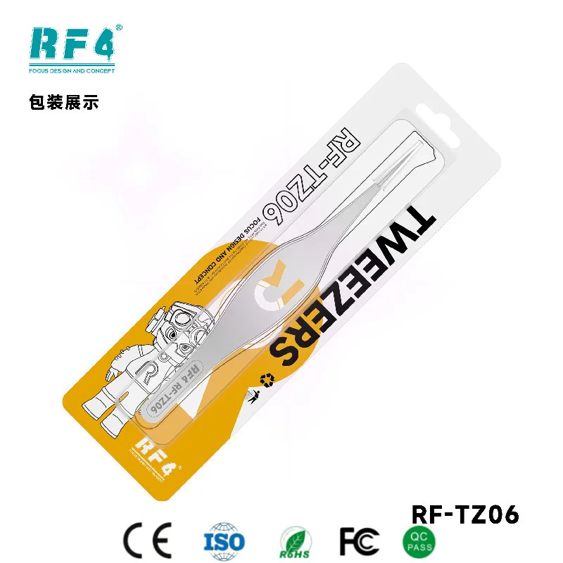 Пинцет RF4 RF‐TZ06 Модернизированный профессиональный инструмент для ремонта с широкой ручкой 150 мм, 35 г, R-образная полая резка с превосходным управлением и комфортом
Пинцет RF4 RF‐TZ06 Модернизированный профессиональный инструмент для ремонта с широкой ручкой 150 мм, 35 г, R-образная полая резка с превосходным управлением и комфортом