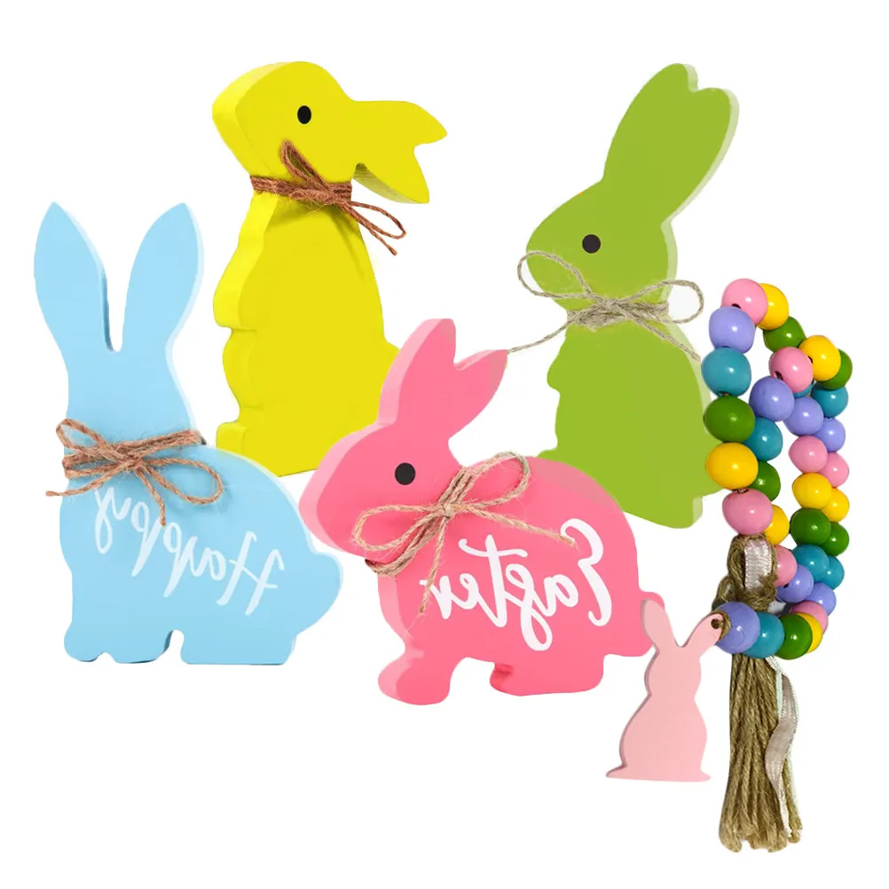1Set Wooden Easter Bunny Tray Decoration Set Smooth Surface Easy Clean Festive Tabletop Decor for Easter Party Home Gift Desktop
1Set Wooden Easter Bunny Tray Decoration Set Smooth Surface Easy Clean Festive Tabletop Decor for Easter Party Home Gift Desktop