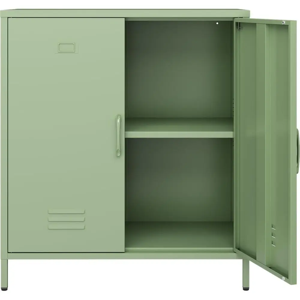 Green Metal Locker Cabinet with Locking Door and 2 Shelves for Home, Office, Garage, and Bathroom Storage
Green Metal Locker Cabinet with Locking Door and 2 Shelves for Home, Office, Garage, and Bathroom Storage