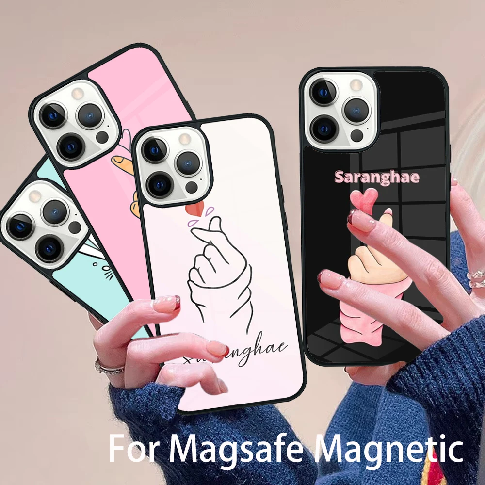 Cute Korean Saranghae I love you Phone Case Magesafe Magnetic Wireless Charge Cover For IPhone 16 11 12 13 14 15 Pro Max Plus
Cute Korean Saranghae I love you Phone Case Magesafe Magnetic Wireless Charge Cover For IPhone 16 11 12 13 14 15 Pro Max Plus