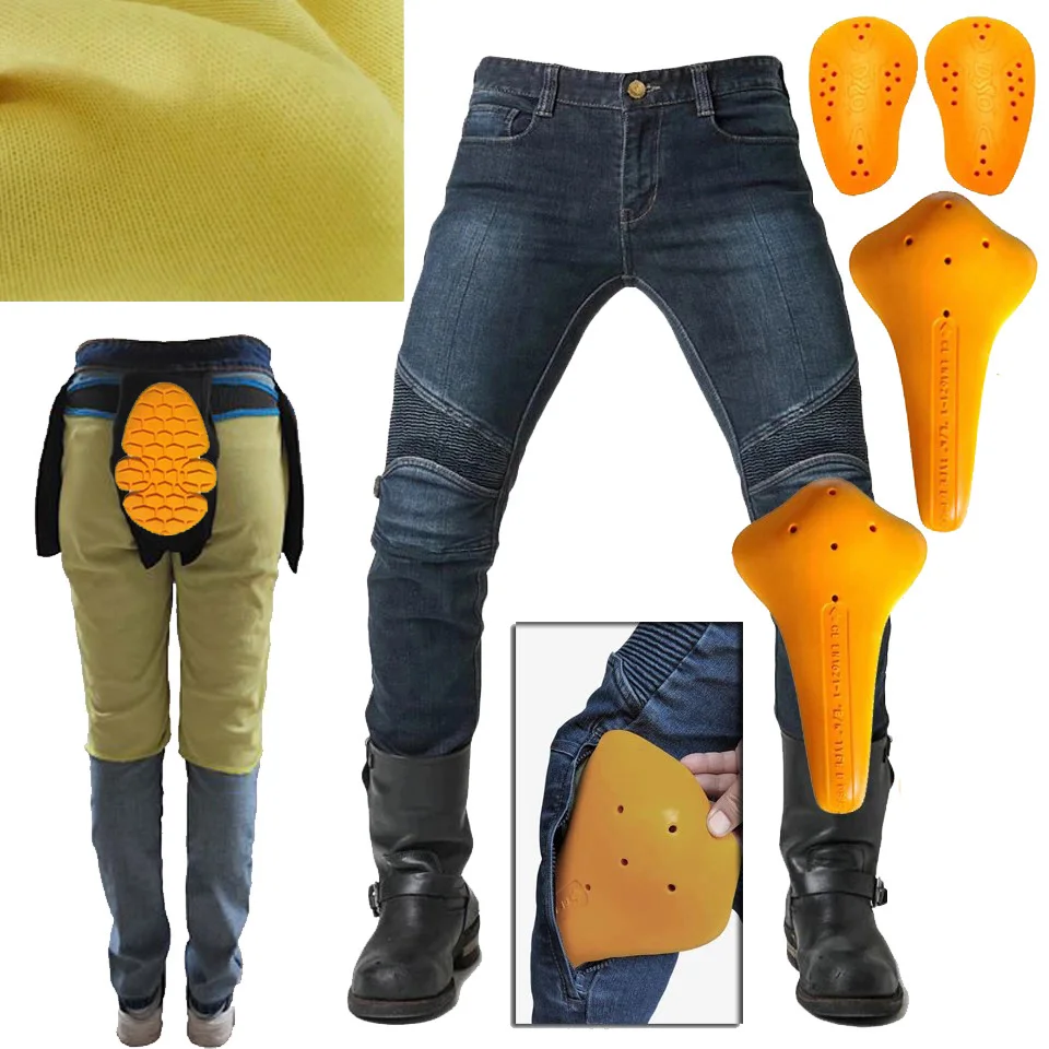 Aramid Motorcycle Riding jeans anti-fall summer pants trousers man protectio Added the Aramid fireproof wearable for knee pants
Aramid Motorcycle Riding jeans anti-fall summer pants trousers man protectio Added the Aramid fireproof wearable for knee pants