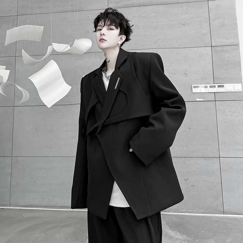 Men's Personality Detachable Vest Design Casual Suit Autumn New Fashion Single Breasted Loose Fitting Suit Two-Piece Set
Men's Personality Detachable Vest Design Casual Suit Autumn New Fashion Single Breasted Loose Fitting Suit Two-Piece Set