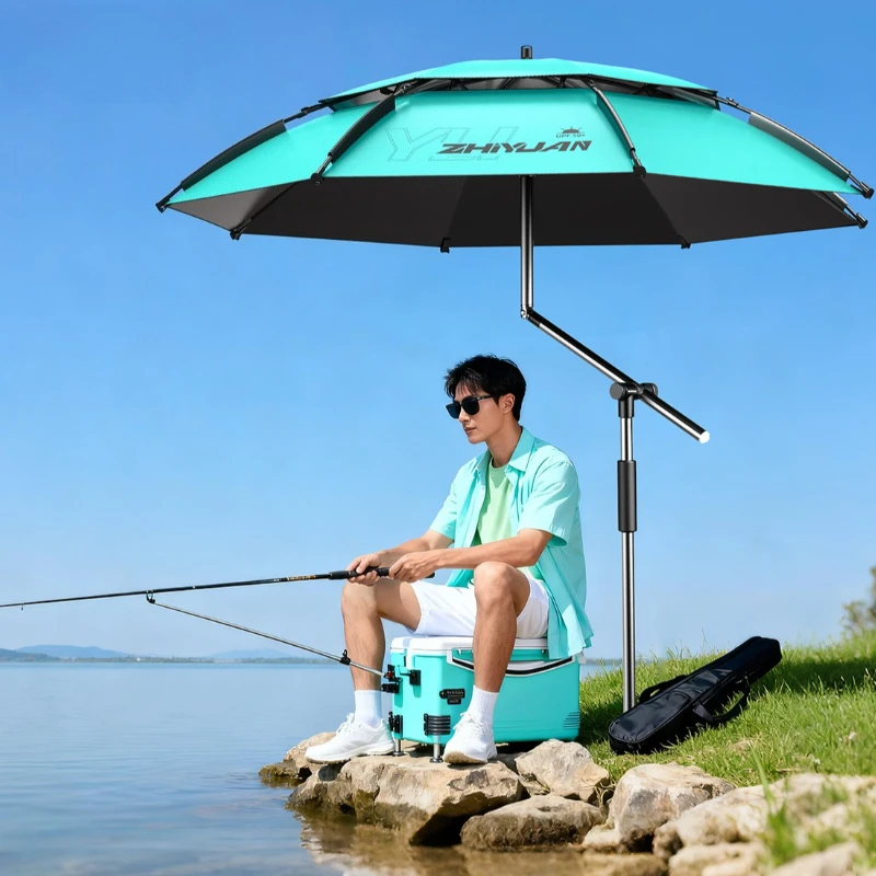 Fishing Umbrella with Mechanical Arm, Heavy Duty Windproof Storm Proof, UPF 50+ Sun & Rain Protection, Outdoor Swivel Shade
Fishing Umbrella with Mechanical Arm, Heavy Duty Windproof Storm Proof, UPF 50+ Sun & Rain Protection, Outdoor Swivel Shade