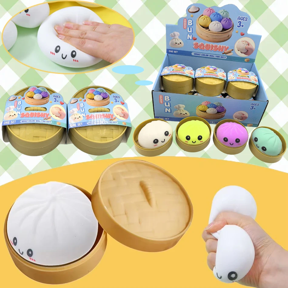 Stress Relief Toy-Simulated Dumpling & Baozi,Reusable Low Rebound Sensory Dough Ball For Relieve Anxiety & Relaxation
Stress Relief Toy-Simulated Dumpling & Baozi,Reusable Low Rebound Sensory Dough Ball For Relieve Anxiety & Relaxation