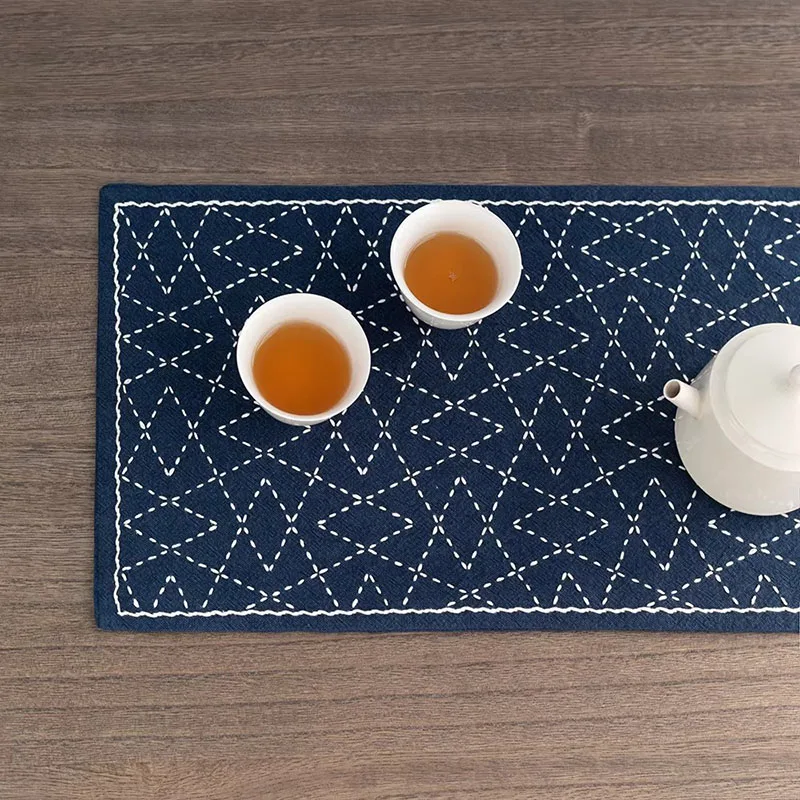 Полный набор для сашико, 40x22 см, набор для вышивания чайного коврика своими руками с иглой и нитками, стартовый набор для вышивания для начинающих, готов к использованию.
Полный набор для сашико, 40x22 см, набор для вышивания чайного коврика своими руками с иглой и нитками, стартовый набор для вышивания для начинающих, готов к использованию.