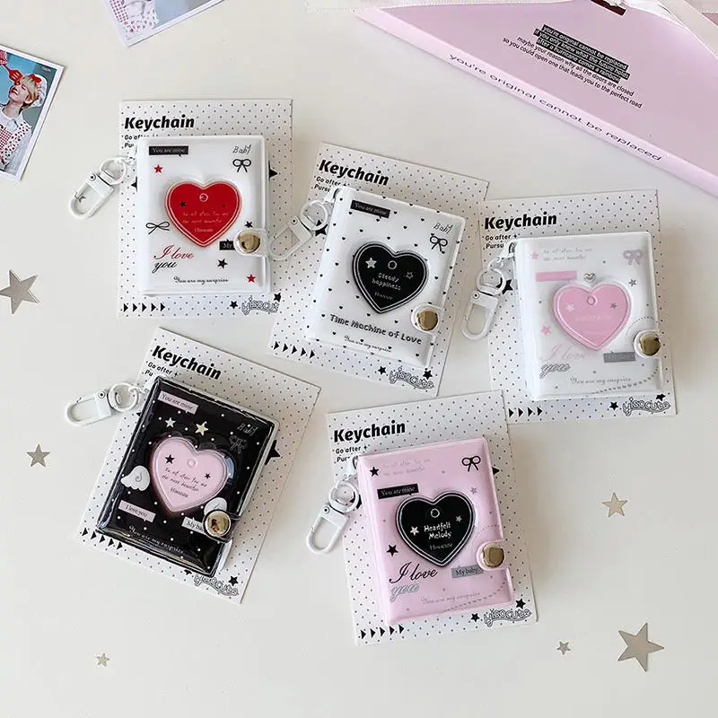 Korean Style 2 Inch Heart Card Holder Cute Photo Album For Girls Idol Cards Fashion Bag Pendant Accessories Decoration Gift
Korean Style 2 Inch Heart Card Holder Cute Photo Album For Girls Idol Cards Fashion Bag Pendant Accessories Decoration Gift